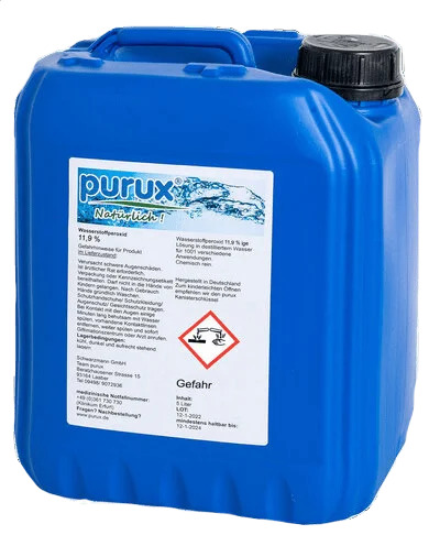 Wasserstoffperoxid, H2O2 - 11,9% 5 Liter 12% laborgeprüft