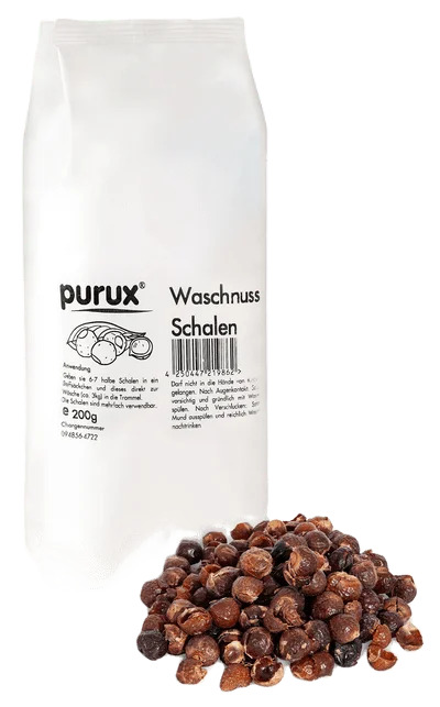 purux Waschnüsse, Waschnussschalen 200 g, nachhaltig verpackt