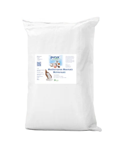 25 Kg Sack Mediterranes Meersalz Mühlensalz Mineralsalz Speisesalz ohne Rieselhilfe